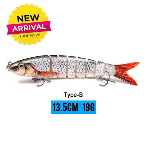 10/14cm Sinking Wobblers Fishing Lures Jointed Crankbait Swimbait 8 Segment Hard Artificial Bait For Fishing Tackle Lure